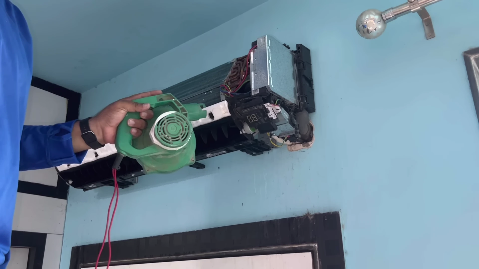 Professional air conditioning repair service in Prayagraj field crew at work